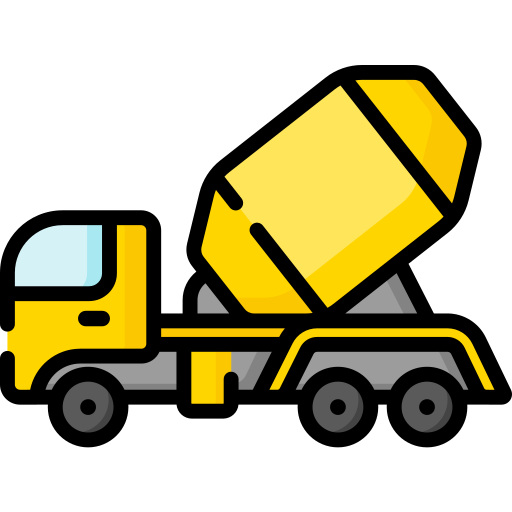 lkw aus beton Special Lineal color icon