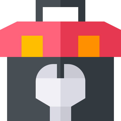 Caja de herramientas Basic Straight Flat icono