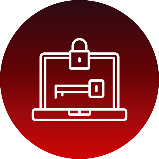 computadora portátil Generic gradient fill icono
