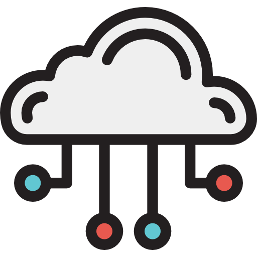 Cloud computing Detailed Rounded Lineal color icon