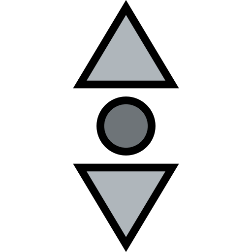 スクロール Detailed Straight Lineal color icon