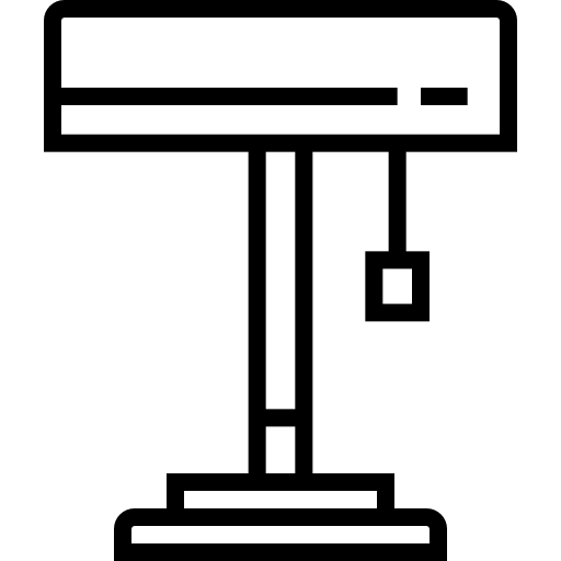 Desk lamp Detailed Straight Lineal icon