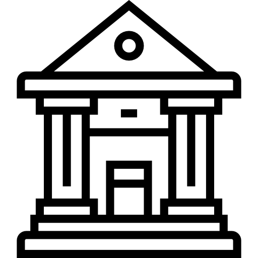 bank Detailed Straight Lineal ikona