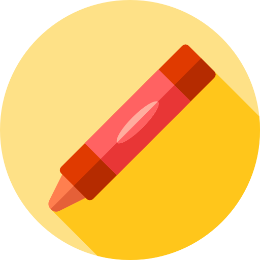 crayon Flat Circular Flat Icône