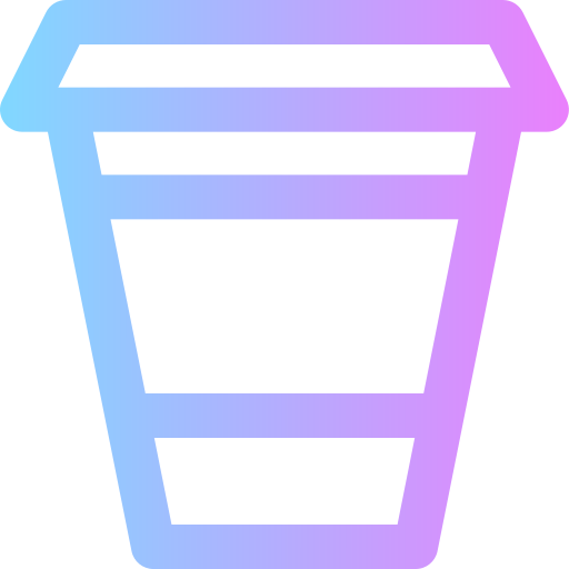 Coffee cup Super Basic Rounded Gradient icon