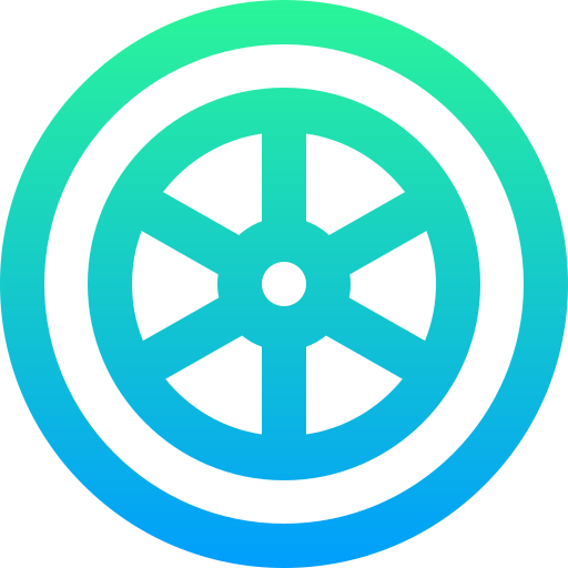 Wheel Super Basic Straight Gradient icon
