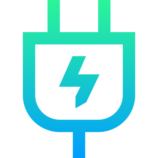 Electric Super Basic Straight Gradient icon