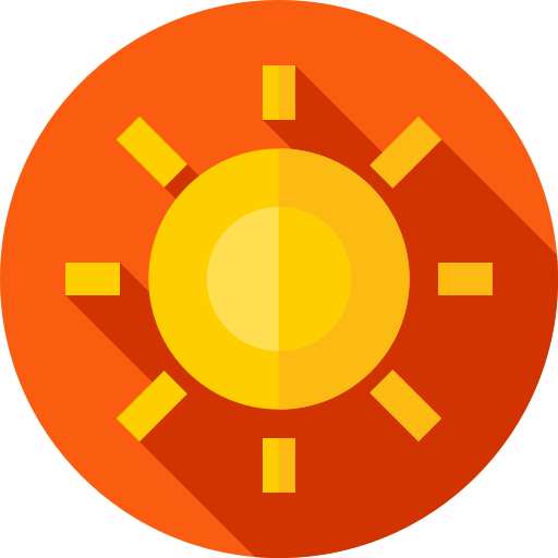 太陽 Flat Circular Flat icon