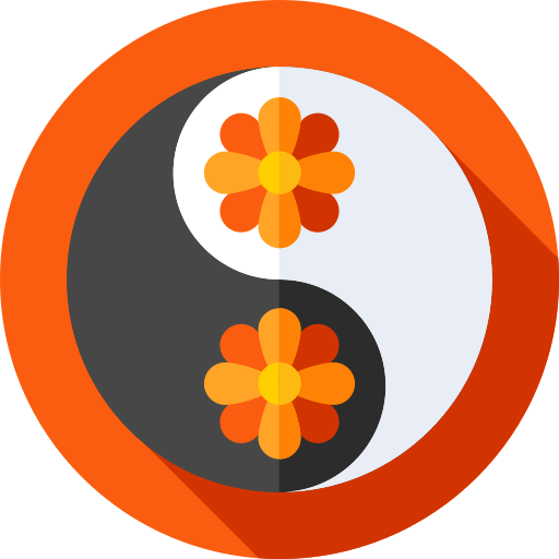 yin yang Flat Circular Flat icona