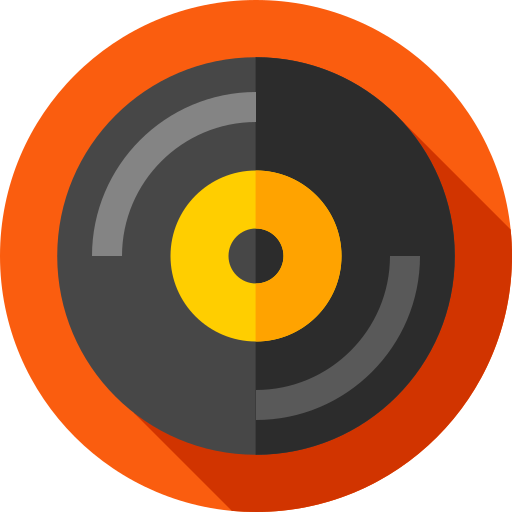 비닐 Flat Circular Flat icon