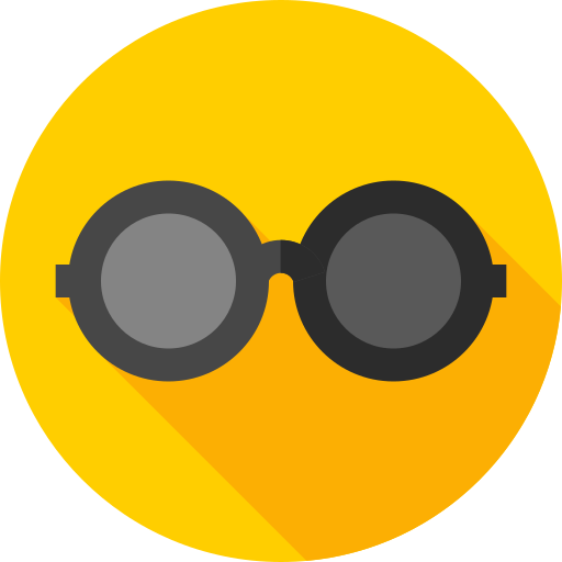 Sunglasses Flat Circular Flat icon