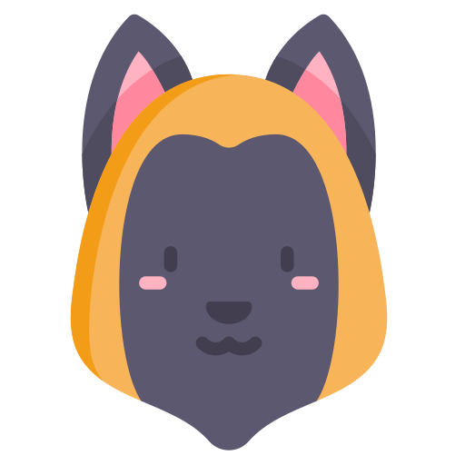 Belgian shepherd Kawaii Flat icon