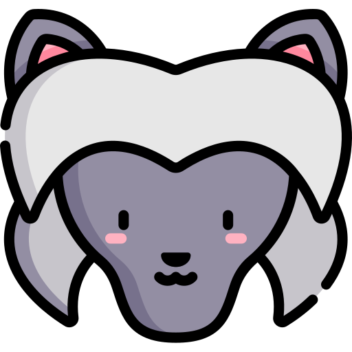 Chinese crested Kawaii Lineal color icon