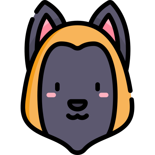 belgischer schäferhund Kawaii Lineal color icon