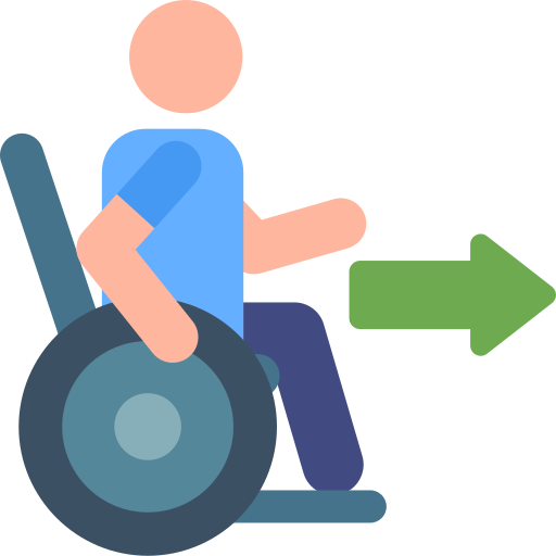 Wheelchair Pictograms Colour icon