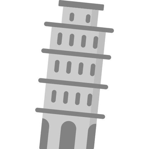 scheve toren van pisa Special Flat icoon