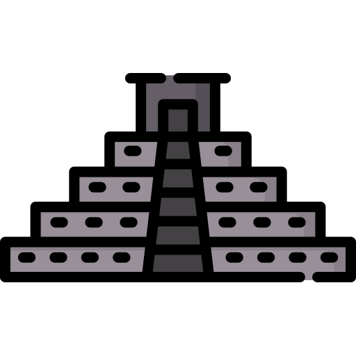 piramida azteków Special Lineal color ikona