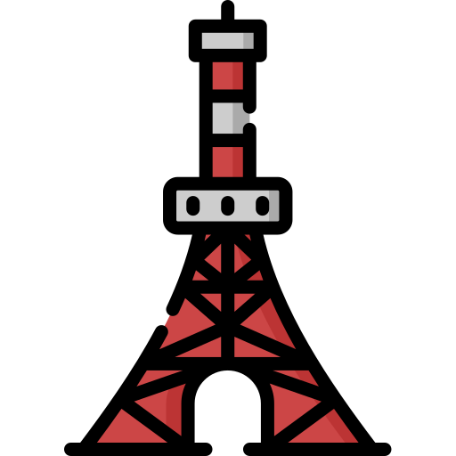 Tokyo tower Special Lineal color icon