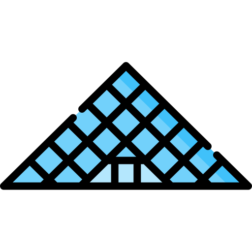 pyramide du louvre Special Lineal color Icône
