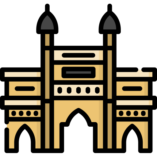 poort van india Special Lineal color icoon