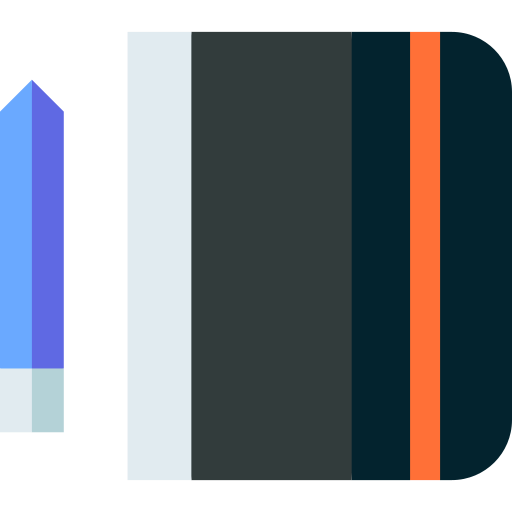 Notebook Basic Straight Flat icon