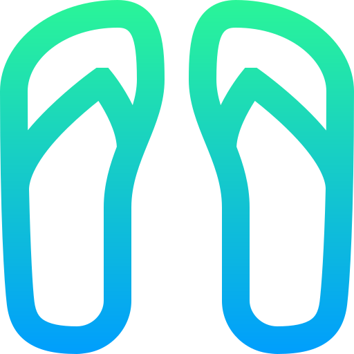 flip flops Super Basic Straight Gradient icon