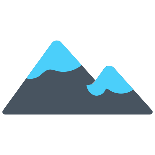 montañas Generic color fill icono