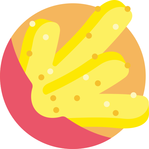 Batatas fritas Detailed Flat Circular Flat Ícone