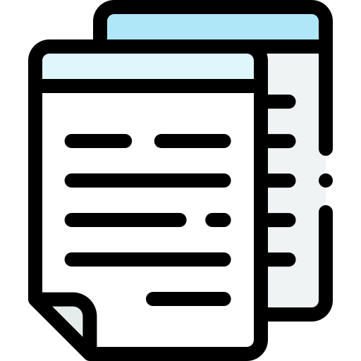 Document Detailed Rounded Lineal color icon