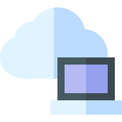 cloud computing Basic Straight Flat icon