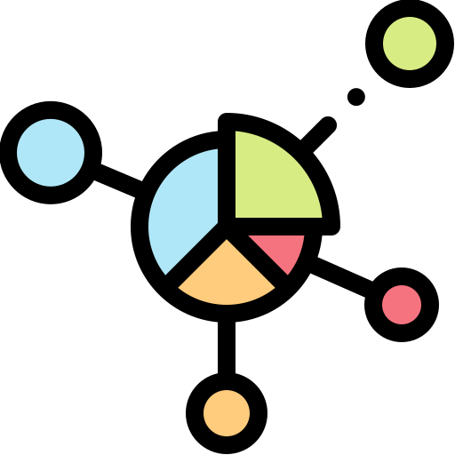 partager Detailed Rounded Lineal color Icône