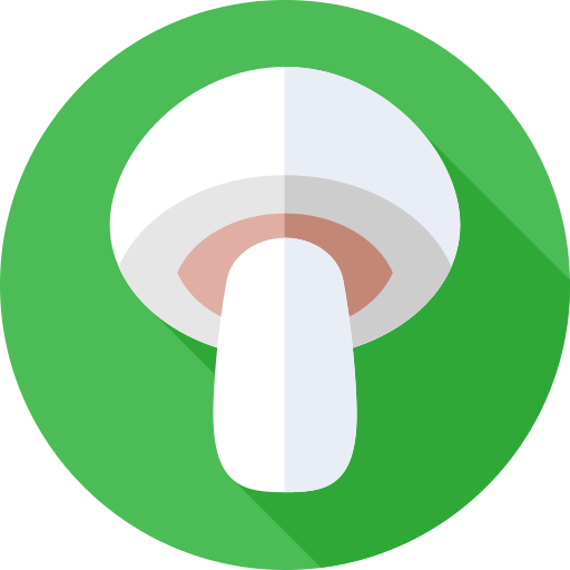 버섯 Flat Circular Flat icon