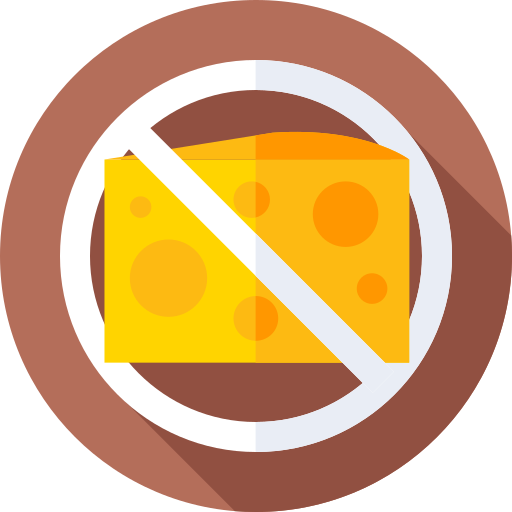 Sin queso Flat Circular Flat icono