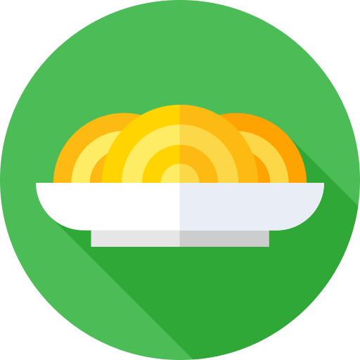 Pasta Flat Circular Flat icon