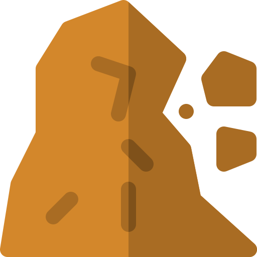 地滑り Basic Rounded Flat icon