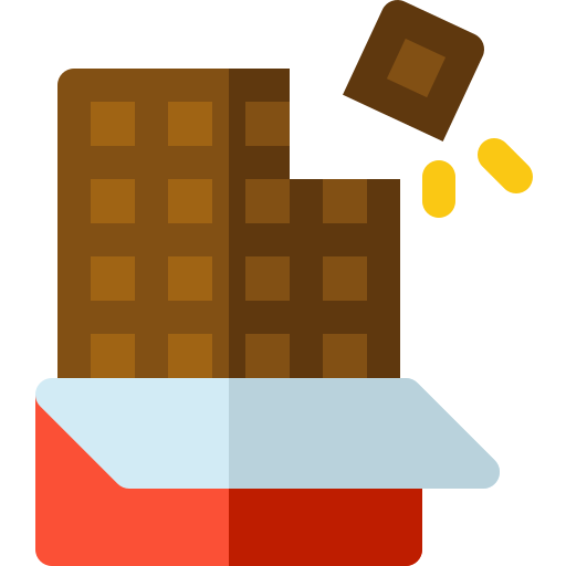 Шоколад Basic Rounded Flat иконка
