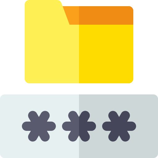 パスワード Basic Rounded Flat icon