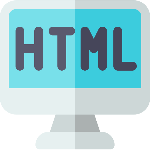 HTML Basic Rounded Flat icono
