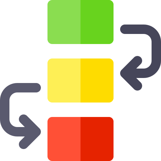 flusso di lavoro Basic Rounded Flat icona