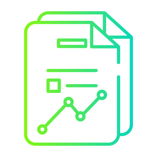 informe financiero Generic gradient outline icono