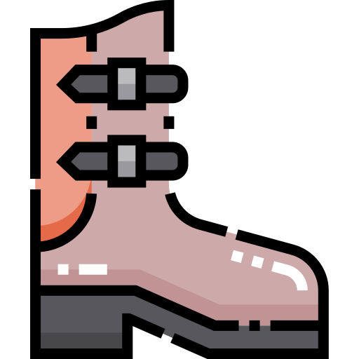 Boot Detailed Straight Lineal color icon