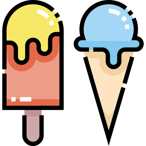 アイスクリーム Detailed Straight Lineal color icon