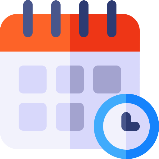 calendario Basic Rounded Flat icono