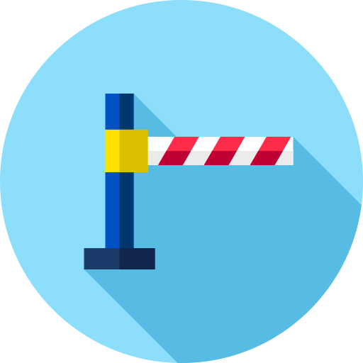 barriere Flat Circular Flat icon