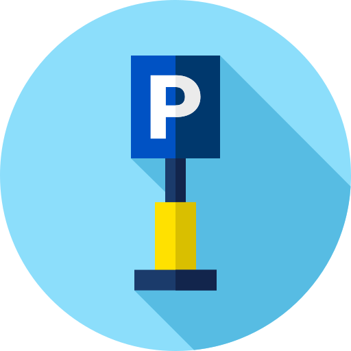 parkplatz Flat Circular Flat icon