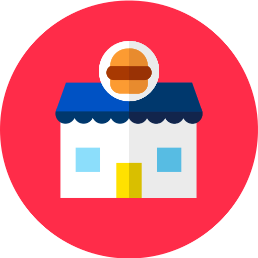 burger Flat Circular Flat icon