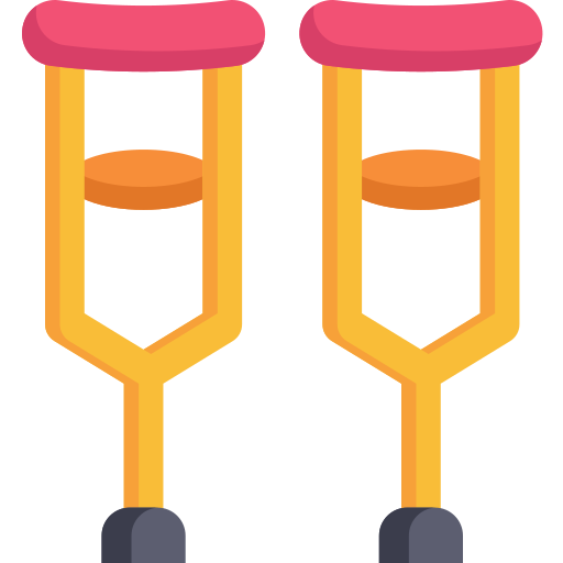 Crutches Special Flat icon