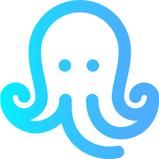 octopus Super Basic Omission Gradient icoon