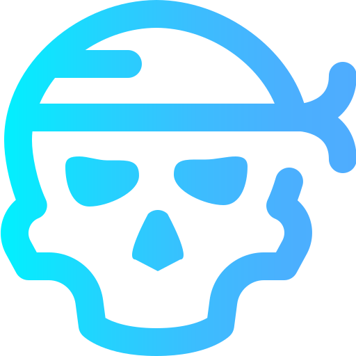 Skull Super Basic Omission Gradient icon
