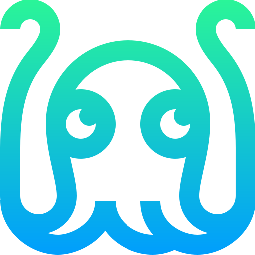 Octopus Super Basic Straight Gradient icon